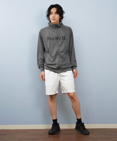 Hurley （ハーレー）の「Hurley/ハーレー 水着 海パン トランクス ボードショーツ 撥水 速乾 水陸両用 18インチ MBS07916（水着・メンズ・ブラック/ホワイト/オリーブ/カーキ/グレイッシュブルー・S/M/L）」の11枚目の写真