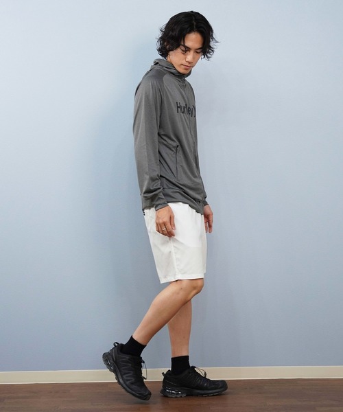 Hurley （ハーレー）の「Hurley/ハーレー 水着 海パン トランクス ボードショーツ 撥水 速乾 水陸両用 18インチ MBS07916（水着・メンズ・ブラック/ホワイト/オリーブ/カーキ/グレイッシュブルー・S/M/L）」の13枚目の写真