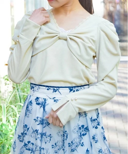 axes femme アクシーズファム トップス ビッグリボン バレエコア ♥axes femme♥ アクシーズファム トップス ビッグリボン バレエコア