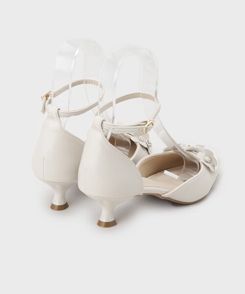 index(インデックス)の「フラワーセパレートパンプス(パンプス・レディース・ブラック/オフホワイト・03/02/01)」の10枚目の写真