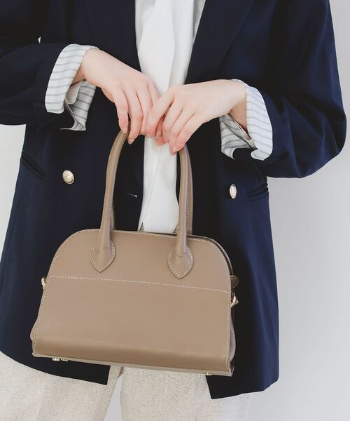 le.coeur blanc（ルクールブラン）の「MILLELAFIRENZE 2WAYレザーハンドバッグ（ハンドバッグ・レディース・モカ/ブラック・FREE）」の2枚目の写真