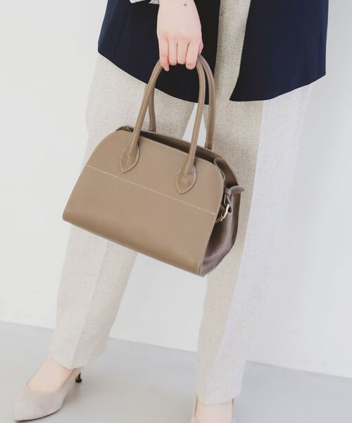 le.coeur blanc（ルクールブラン）の「MILLELAFIRENZE 2WAYレザーハンドバッグ（ハンドバッグ・レディース・モカ/ブラック・FREE）」の3枚目の写真