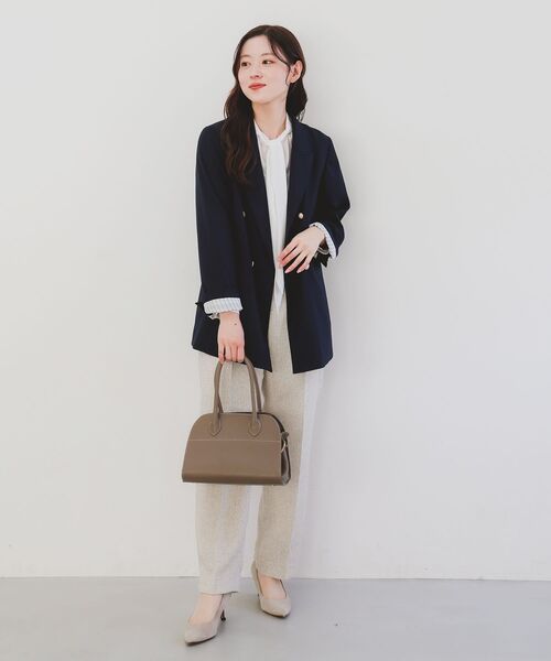 le.coeur blanc（ルクールブラン）の「MILLELAFIRENZE 2WAYレザーハンドバッグ（ハンドバッグ・レディース・モカ/ブラック・FREE）」の4枚目の写真