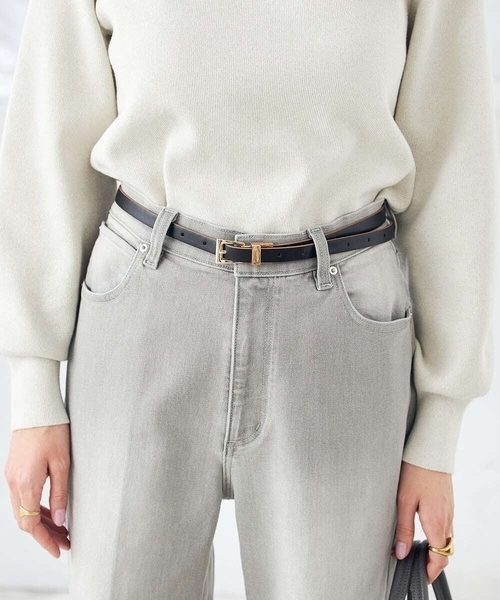 a.v.v（アーヴェヴェ）の「リバーシブルベルト（ベルト・レディース・アイボリー/ブラック・38）」の10枚目の写真