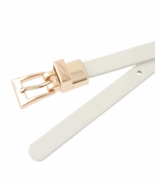 a.v.v（アーヴェヴェ）の「リバーシブルベルト（ベルト・レディース・アイボリー/ブラック・38）」の5枚目の写真