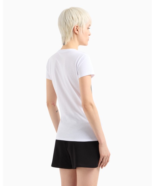 tシャツ 「A|X アルマーニ エクスチェンジ」「ZOZO限定」AXロゴ 半袖VネックTシャツ/SLIM レディース セール】【A|X アルマーニ エクスチェンジ】＜ZOZO限定＞AXロゴ