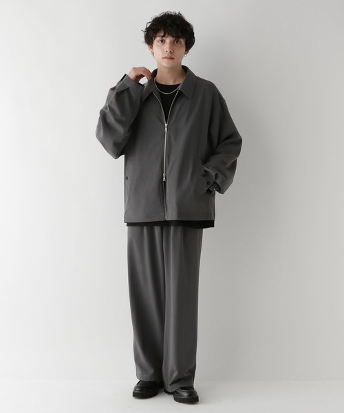 RAGEBLUE（レイジブルー）の「ラグイージー/総柄ドレープジャケット（ブルゾン・メンズ・グレー/ブラック系その他/ブルー系その他/ブラック・SMALL/MEDIUM/LARGE）」の9枚目の写真