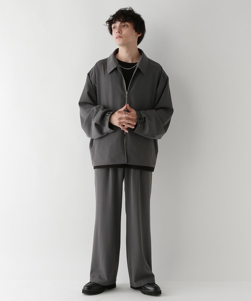 RAGEBLUE（レイジブルー）の「ラグイージー/総柄ドレープジャケット（ブルゾン・メンズ・グレー/ブラック系その他/ブルー系その他/ブラック・SMALL/MEDIUM/LARGE）」の10枚目の写真