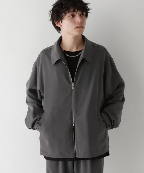 RAGEBLUE（レイジブルー）の「ラグイージー/総柄ドレープジャケット（ブルゾン・メンズ・グレー/ブラック系その他/ブルー系その他/ブラック・SMALL/MEDIUM/LARGE）」の12枚目の写真