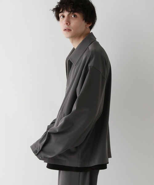 RAGEBLUE（レイジブルー）の「ラグイージー/総柄ドレープジャケット（ブルゾン・メンズ・グレー/ブラック系その他/ブルー系その他/ブラック・SMALL/MEDIUM/LARGE）」の14枚目の写真