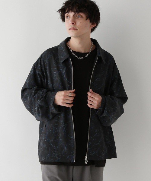 RAGEBLUE（レイジブルー）の「ラグイージー/総柄ドレープジャケット（ブルゾン・メンズ・グレー/ブラック系その他/ブルー系その他/ブラック・SMALL/MEDIUM/LARGE）」の19枚目の写真