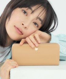 PAUL&JOE | PAUL & JOE ACCESSOIRES (ポール＆ジョーアクセソワ) ラウンドファスナー長財布 PJA-W1161 スモールキャットフェイス(財布)