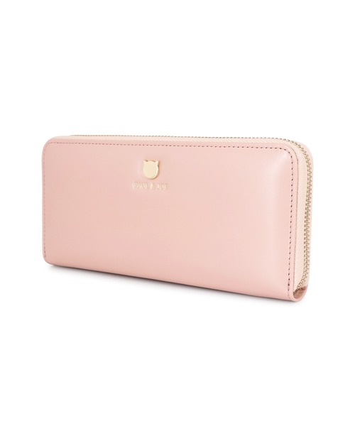 PAUL&JOE(ポールアンドジョー)の「PAUL & JOE ACCESSOIRES (ポール&ジョーアクセソワ) ラウンドファスナー長財布 PJA-W1161 スモールキャットフェイス(財布・レディース・ベージュ/ブラック/ピンク・FREE)」の7枚目の写真