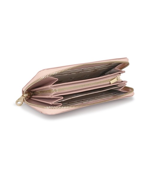 PAUL&JOE(ポールアンドジョー)の「PAUL & JOE ACCESSOIRES (ポール&ジョーアクセソワ) ラウンドファスナー長財布 PJA-W1161 スモールキャットフェイス(財布・レディース・ベージュ/ブラック/ピンク・FREE)」の8枚目の写真