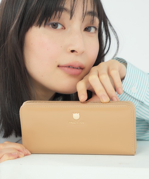 PAUL&JOE(ポールアンドジョー)の「PAUL & JOE ACCESSOIRES (ポール&ジョーアクセソワ) ラウンドファスナー長財布 PJA-W1161 スモールキャットフェイス(財布・レディース・ベージュ/ブラック/ピンク・FREE)」の19枚目の写真
