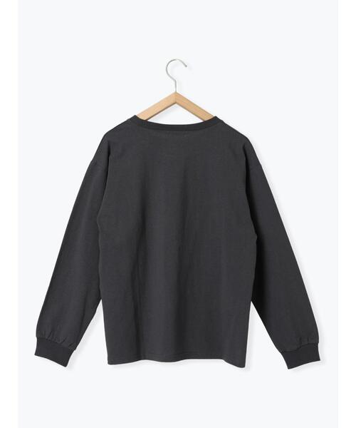 Samansa Mos2 blue（サマンサモスモスブルー）の「フォトプリントロンT（Tシャツ/カットソー・レディース・シルバーグレー/チャコールグレー/オフホワイト・F）」の17枚目の写真