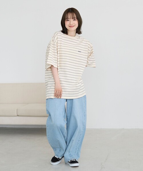 coen(コーエン)の「USAコットンcoenロゴボーダーTシャツ(Tシャツ/カットソー・メンズ・その他4/その他8/その他2/その他5・S/M/L/XL)」の5枚目の写真