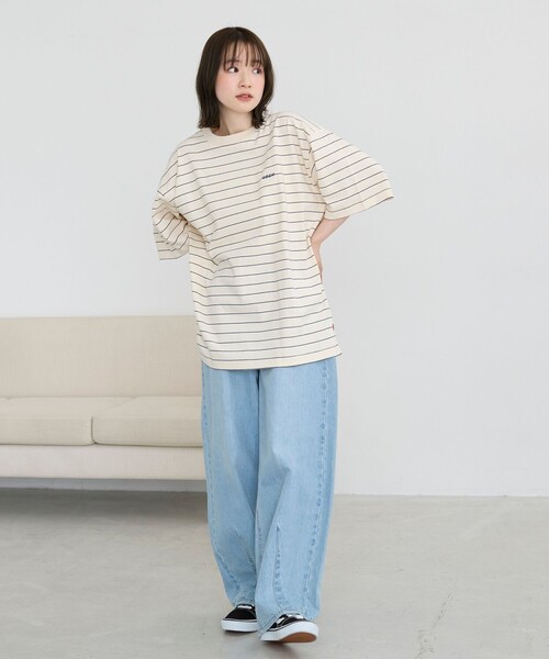 coen(コーエン)の「USAコットンcoenロゴボーダーTシャツ(Tシャツ/カットソー・メンズ・その他4/その他8/その他2/その他5・S/M/L/XL)」の7枚目の写真