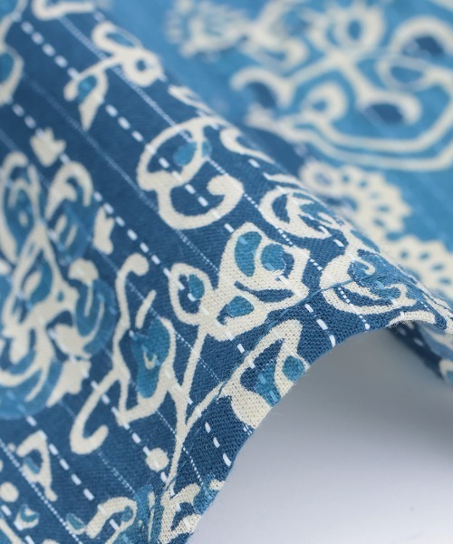 チチカカ（チチカカ）の「サシコ風パッチプリントワンピース（ワンピース・レディース・マスタード/ブルー/レッド・FREE）」の13枚目の写真