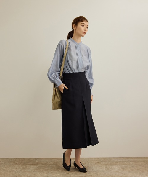 ROPE'（ロペ）の「【洗える】キュプラシルク パプスリーブシアーブラウス（シャツ/ブラウス・レディース・ブルー/オレンジ/ホワイト・FREE）」の16枚目の写真