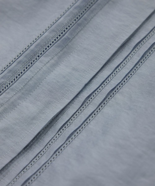 ROPE'（ロペ）の「【洗える】キュプラシルク パプスリーブシアーブラウス（シャツ/ブラウス・レディース・ブルー/オレンジ/ホワイト・FREE）」の14枚目の写真