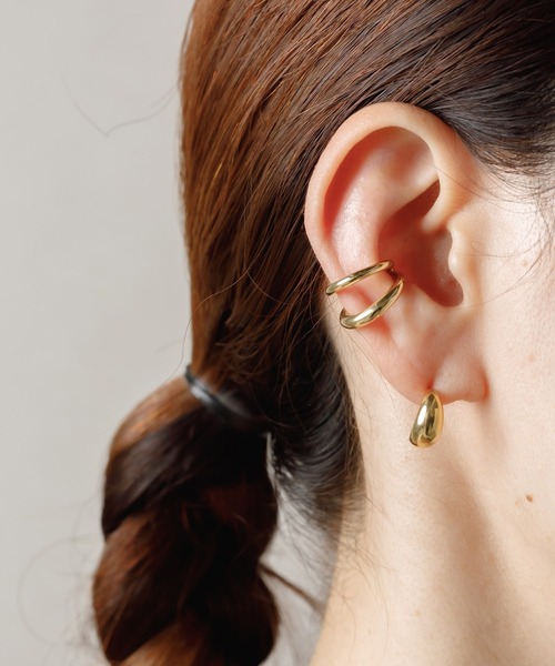 ISOLATION(アイソレーション)の「【ISOLATION / アイソレーション】Silver925 Clear Earcuff / シルバー925 クリアーイヤーカフ(イヤーカフ・レディース・ゴールド・FREE)」の1枚目の写真