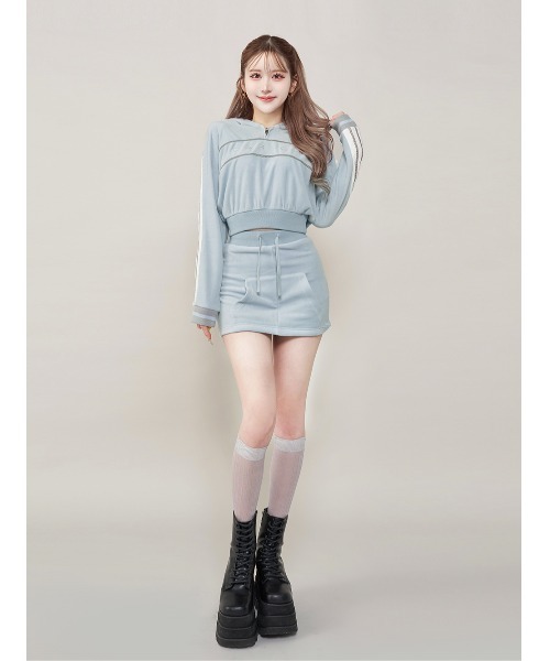 フロントポケットベロアミニスカート（スカート）｜Darich（ダーリッチ