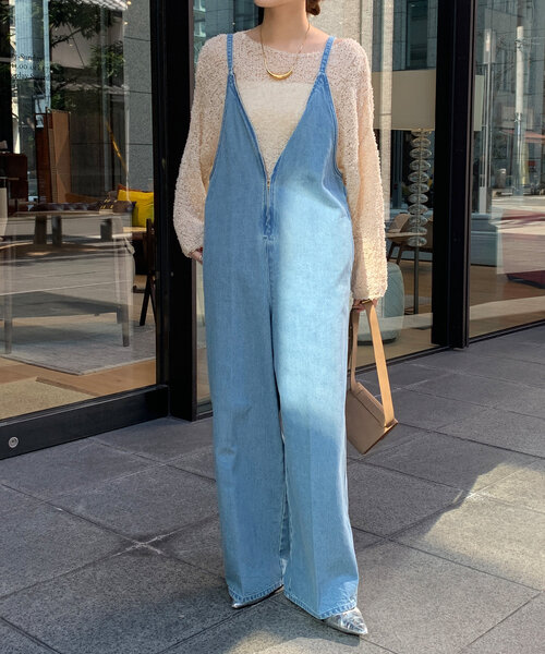 DouDou（ドゥドゥ）の「リボンヤーンプルオーバー（ニット/セーター・レディース・ライトベージュ/オフホワイト/ブルー・FREE）」の14枚目の写真