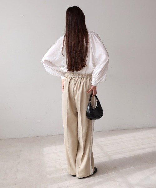 お歳暮 人気 オシャレ セール】【S・Mサイズ展開】2WAYセンタープレスサイドライン 着せ替え服・アウトフィット