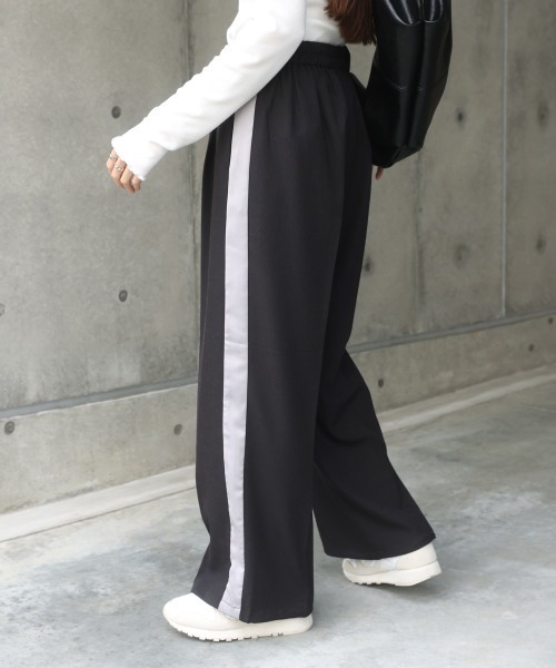 Bab(バブ)の「【S・Mサイズ展開】2WAYセンタープレスサイドラインパンツ(その他パンツ・レディース・ベージュ/ブラック/チャコールグレー・S/M)」の18枚目の写真