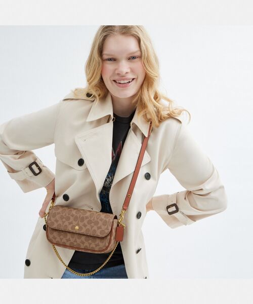 シグネチャーデニム♪【Coach】ブルック フラップチェーンバッグ ブルック フラップ チェーン バッグ・シグネチャー キャンバス