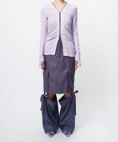 RANDOM WRINKLE RUSSEL CARDIGAN / ランダムリンクルラッセル