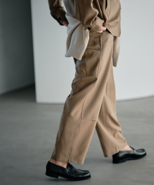 EDIFICE(エディフィス)の「E. ウールリップストップ ダブルニー ハルトパンツ(スラックス・メンズ・ブラウン系その他・LARGE/MEDIUM)」の6枚目の写真