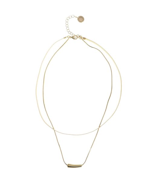 LAGUNAMOON（ラグナムーン）の「フォルムパーツ2連ネックレス（ネックレス・レディース・シルバー/ゴールド・FREE）」の2枚目の写真