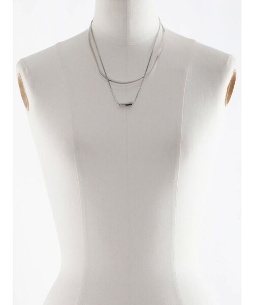 LAGUNAMOON（ラグナムーン）の「フォルムパーツ2連ネックレス（ネックレス・レディース・シルバー/ゴールド・FREE）」の7枚目の写真