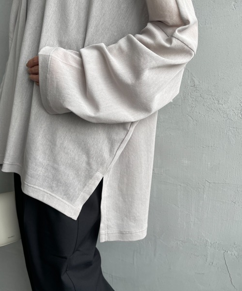 セール】[mizuiro ind/ミズイロインド] メッシュニット ワイド