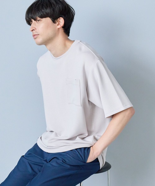 LAKOLE(ラコレ)の「【接触冷感】ダンボールポケットT / 284350(Tシャツ/カットソー・メンズ・ネイビー/ブラック/ホワイト/ピンク/チャコール・LARGE/X-LARGE/MEDIUM)」の5枚目の写真