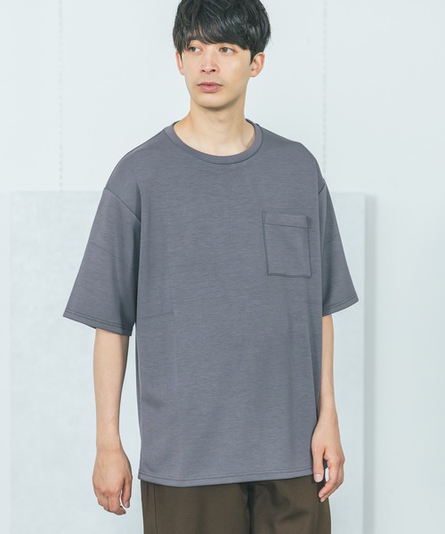 LAKOLE(ラコレ)の「【接触冷感】ダンボールポケットT / 284350(Tシャツ/カットソー・メンズ・ネイビー/ブラック/ホワイト/ピンク/チャコール・LARGE/X-LARGE/MEDIUM)」の4枚目の写真
