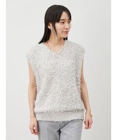 トップス luan FLUFFY LAME KNIT fluffy lame knit