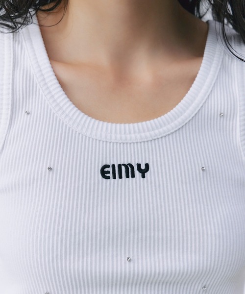 EIMY ISTOIRE（エイミーイストワール）の「ビジュータンクトップス（タンクトップ・レディース・ブラック/グレー/ピンク/ホワイト・F）」の17枚目の写真