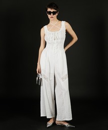 PRANK PROJECT | 【2025 Summer Pre-Order】コットンレースジャンプスーツ / Cotton Lace Jumpsuit(つなぎ/オールインワン)