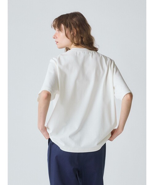 MidiUmi(ミディウミ)の「MidiUmi ハンバーガープリントTシャツ(Tシャツ/カットソー・レディース・ライトグレー/アイボリー/オフホワイト・FREE)」の10枚目の写真