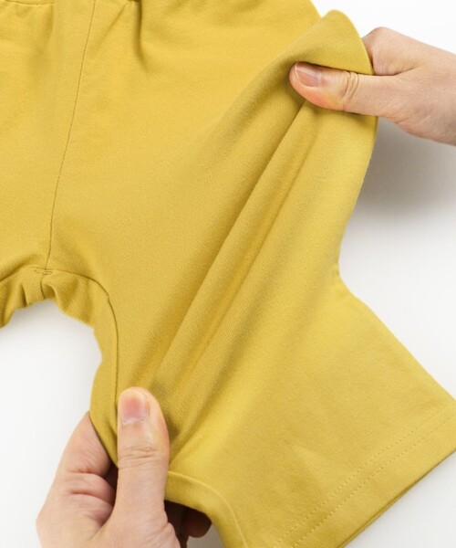 BRANSHES（ブランシェス）の「【ブランシェスmini】ひざが隠れるクロップドパンツ（スウェットパンツ・キッズ・グリーン/ブラック/シャーベット/サーモンピンク/ネイビー・120/110/130/100/90/80）」の12枚目の写真