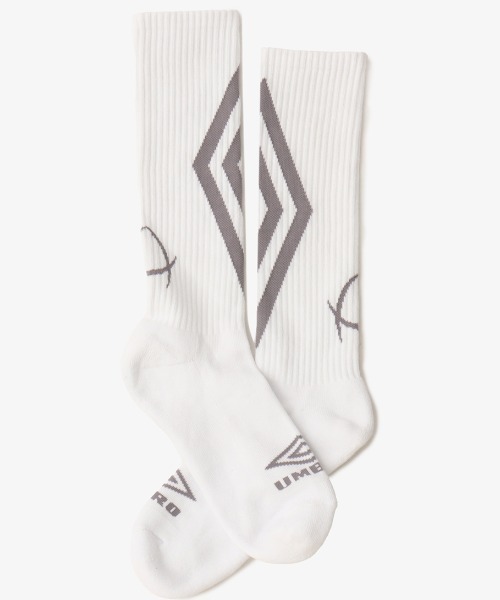 UMBRO（アンブロ）の「UMBRO x atmos Jacquard Logo Socks / アンブロ x アトモス ジャガード ロゴ ソックス【SP】（ソックス/靴下・メンズ・ホワイト/ブラック・25-27）」の10枚目の写真
