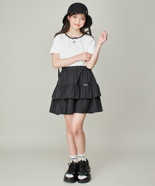 JENNI love（ジェニィラブ）の「バイカラーデザインリボンテレコT（Tシャツ/カットソー・キッズ・ピンク/ブラック/オフホワイト・130cm/140cm/150cm/160cm）」の11枚目の写真