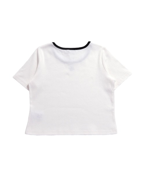 JENNI love（ジェニィラブ）の「バイカラーデザインリボンテレコT（Tシャツ/カットソー・キッズ・ピンク/ブラック/オフホワイト・130cm/140cm/150cm/160cm）」の22枚目の写真