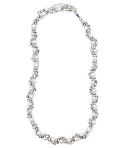 WEGO（ウィゴー）の「WEGO/パールチェーンネックレス（ネックレス・レディース・シルバー・FREE）」の5枚目の写真