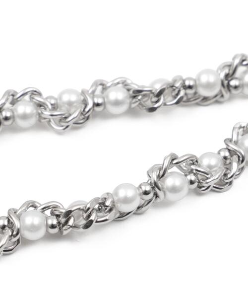 WEGO（ウィゴー）の「WEGO/パールチェーンネックレス（ネックレス・レディース・シルバー・FREE）」の7枚目の写真