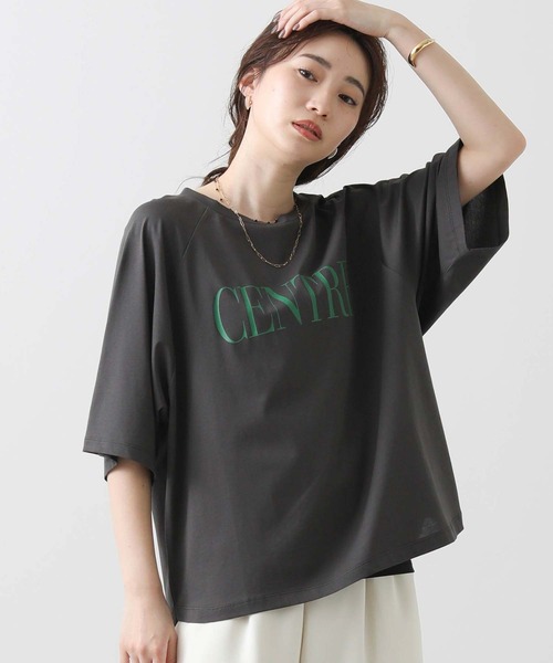 Gready Brilliant（グレディブリリアン）の「ＣＥＮＴＲＥラグラン７分（Tシャツ/カットソー・レディース・チャコールグレー/グレイッシュベージュ/ピンク/オフホワイト・38）」の3枚目の写真