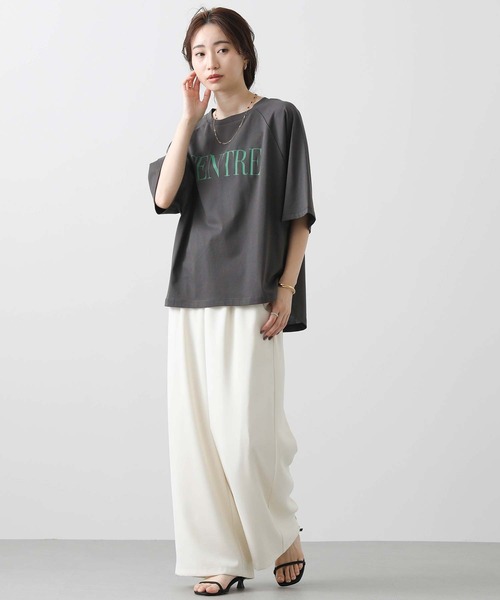 Gready Brilliant（グレディブリリアン）の「ＣＥＮＴＲＥラグラン７分（Tシャツ/カットソー・レディース・チャコールグレー/グレイッシュベージュ/ピンク/オフホワイト・38）」の11枚目の写真